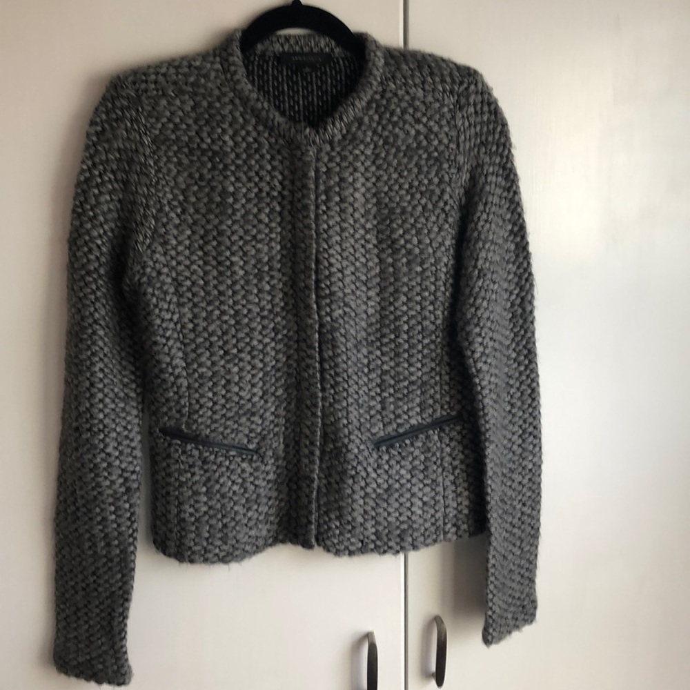Ann Taylor Grey Sweater Jacket